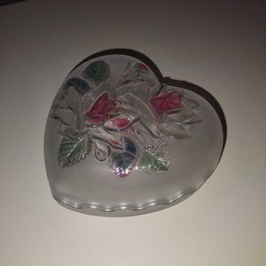 Glass Studio Nova Heart Shaped Container